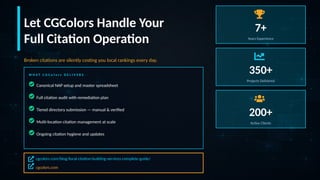 Local Citation Building Explained | Complete Operational Guide | PDF