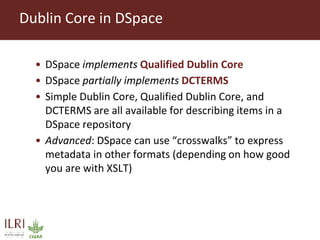 CG Core v2 schema from the DSpace perspective