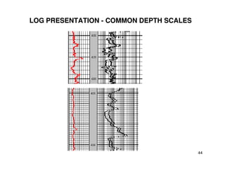 LOG PRESENTATION - COMMON DEPTH SCALES




                                         44
 