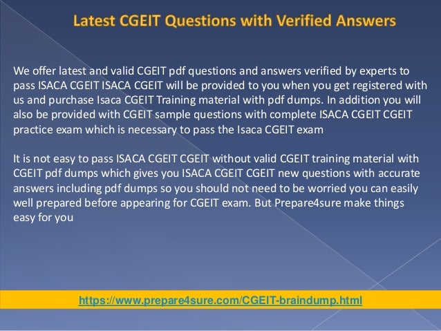 CGEIT Test Quiz