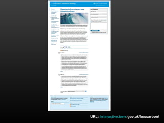 URL: interactive.berr.gov.uk/lowcarbon/
 