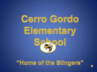 Cerro Gordo Elementary School“Home of the Stingers” 