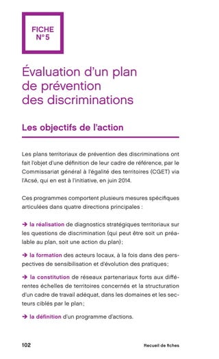 Guide méthodologique et cas pratiques : Prévention et lutte contre les discriminations dans les contrats de ville