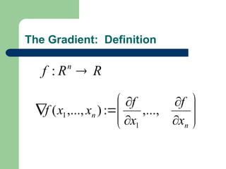 Introduction to Gradient Methods in machine learning | PPT