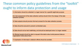 15© 2016 Cloudera, Inc. All rights reserved.
These common policy guidelines from the “toolkit”
ought to inform data protection and usage
 