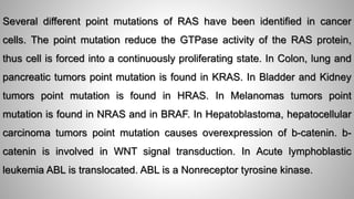 Point Mutation Ras Oncogene and Proto-oncogene | PPTX