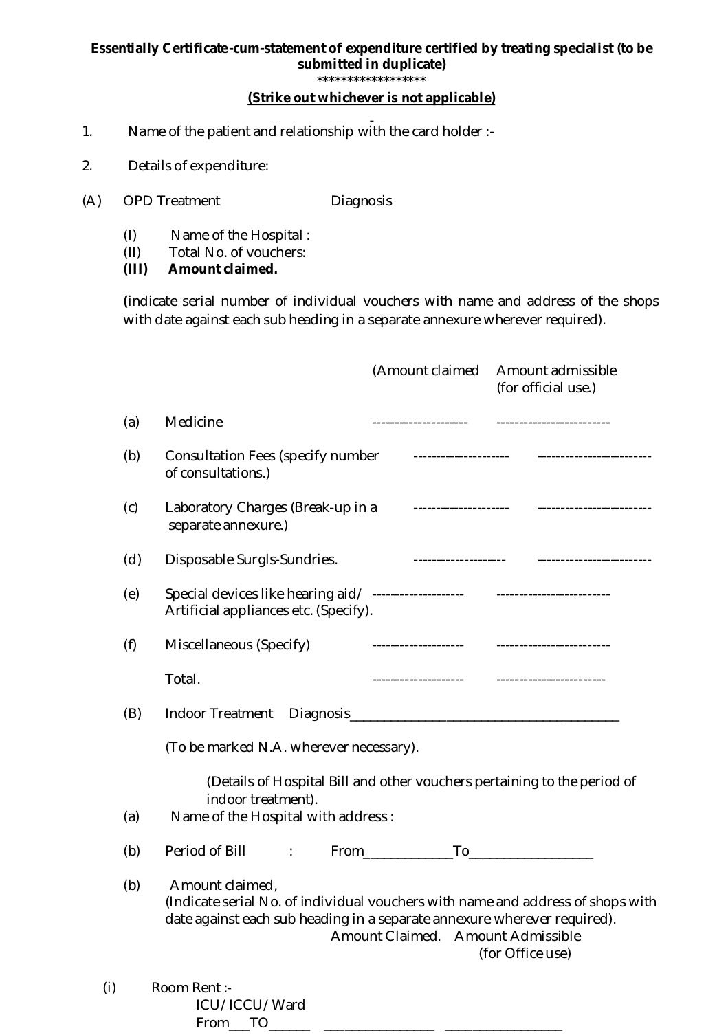 cghs-reimbursement-forms