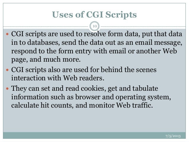 write a perl cgi script to display a message