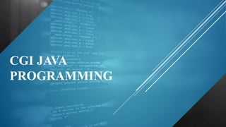 Comman Gateway interface Java cgi pro.pptx
