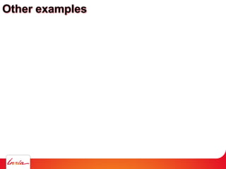 Other examples
 
