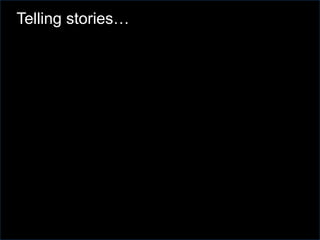 Telling stories…
 