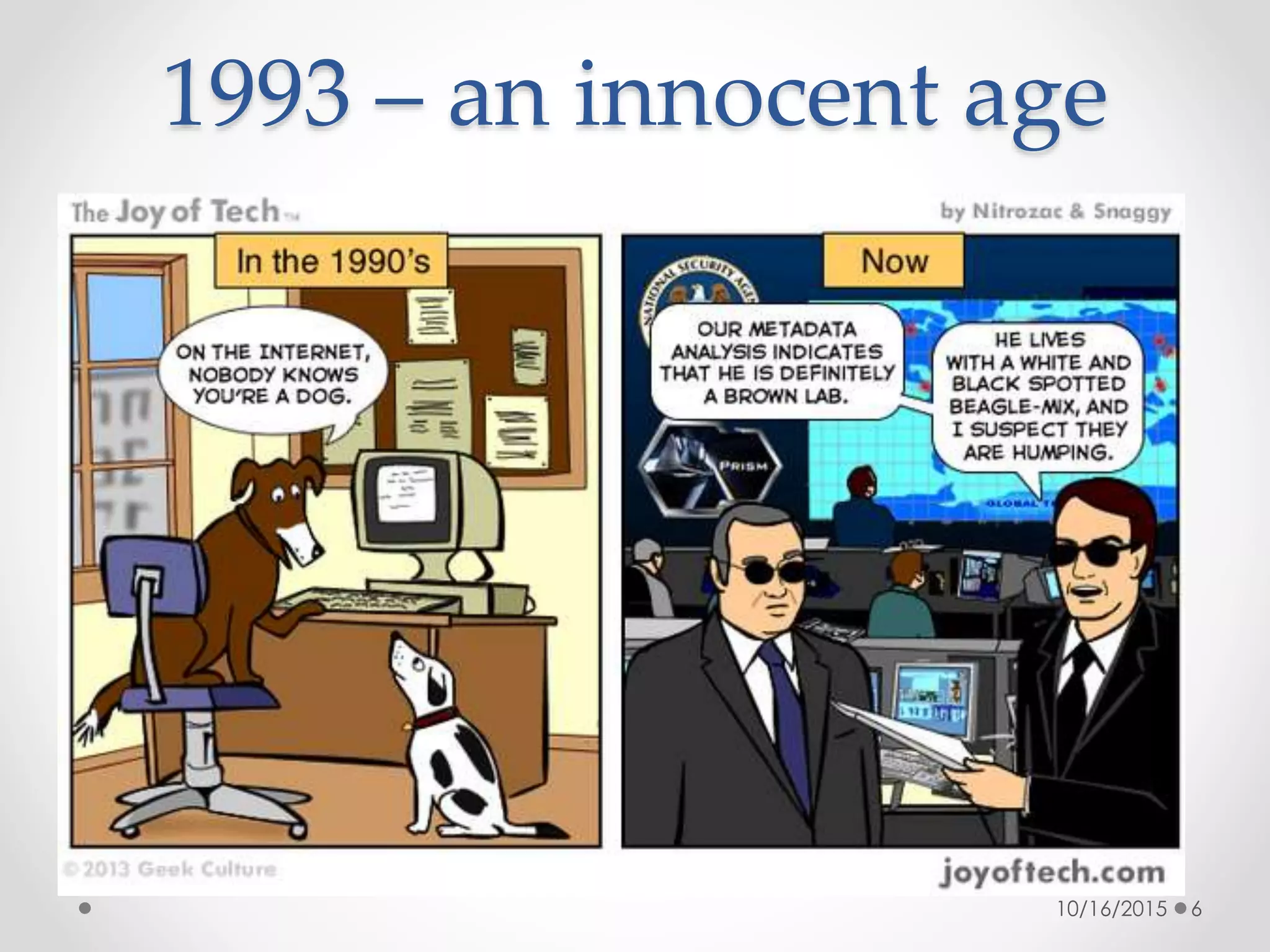 1993 – an innocent age
10/16/2015 6
 
