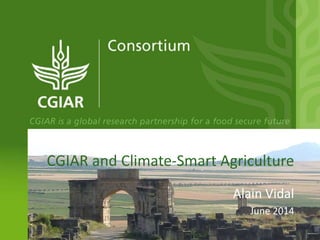 CGIAR and Climate-Smart Agriculture
Alain Vidal
June 2014
Photo:A.Vidal
 