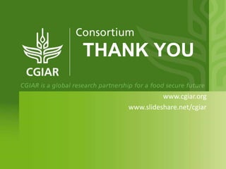 CGIAR and Climate-Smart Agriculture