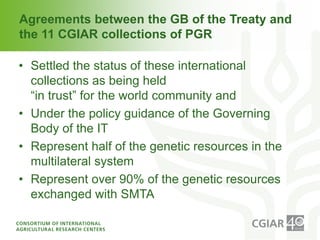 CGIAR and FAO: Joining forces on genetic resources