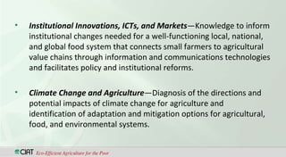 CGIAR TransformationWhere are we going?
