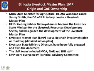 Overview of International Livestock Research (ILRI) activities in Ethiopia