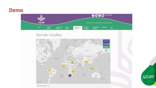 Data and Information Management Tools for the CGIAR Gender and Agriculture Research Network