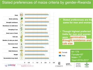 Gender dynamics in formal seed systems in Sub-Saharan Africa and worldwide lessons