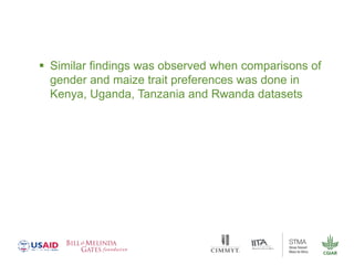 Gender dynamics in formal seed systems in Sub-Saharan Africa and worldwide lessons