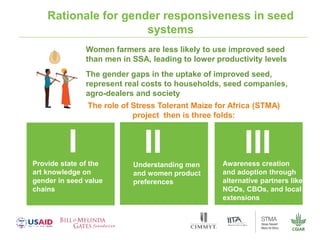 Gender dynamics in formal seed systems in Sub-Saharan Africa and worldwide lessons
