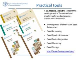 Seed security and resilience: Gender perspectives