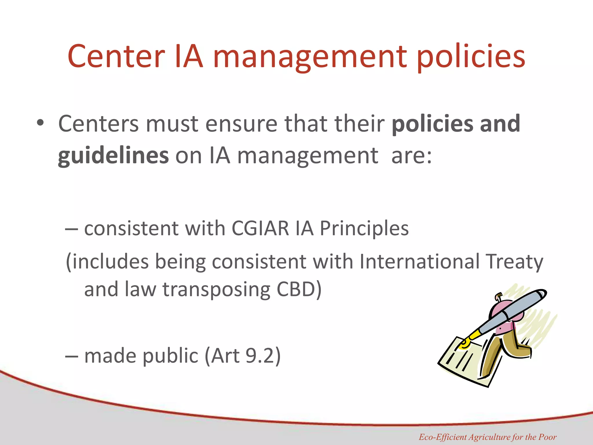 CGIAR IP principles | PPTX