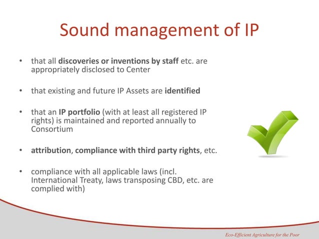 CGIAR IP principles | PPTX