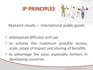 CGIAR IP principles