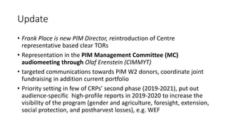 ICRISAT Global Planning Meeting 2019:CGIAR Research Program on Policies, Institutions and Markets by Michael Hauser