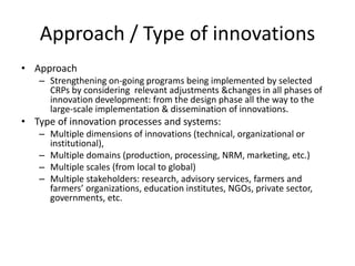 CGIAR Research Programs and CIRAD - Presentations from the 2013 Annual Meeting between CGIAR and the French Research Institutions