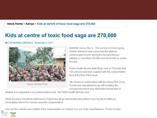 CGIAR research to combat mycotoxin impact in Africa