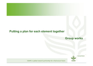 CGIAR Site Integration: Site Integration Plans – next steps