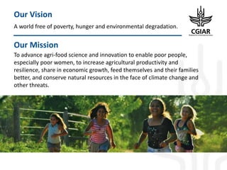 Enhancing Global Food Resources: CGIAR Strategy and its future Portfolio of Programs 2017–2030