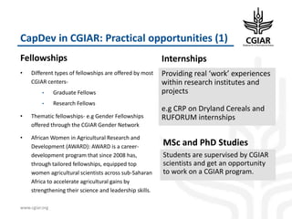 Enhancing Global Food Resources: CGIAR Strategy and its future Portfolio of Programs 2017–2030