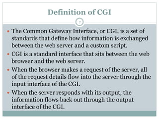 Common Gateway Interface ppt | PPTX
