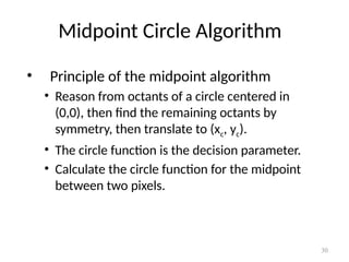 Comprehensive Guide to Line and Circle Drawing Algorithms in Computer ...