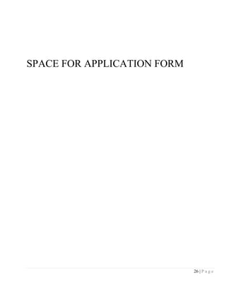 SPACE FOR APPLICATION FORM




                             26 | P a g e
 