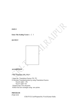 COMPUTER GRAPHICS LAB MANUAL