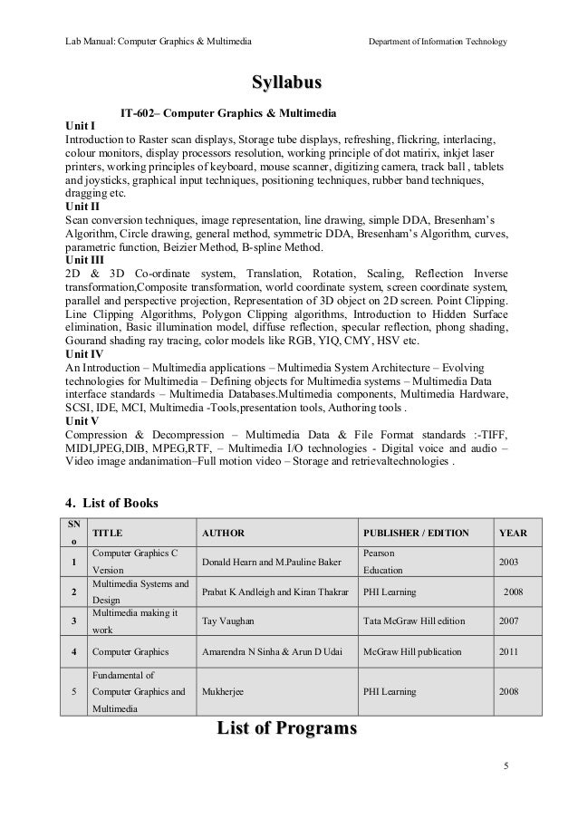 Dda Line Drawing Algorithm C Program : Cgm lab manual