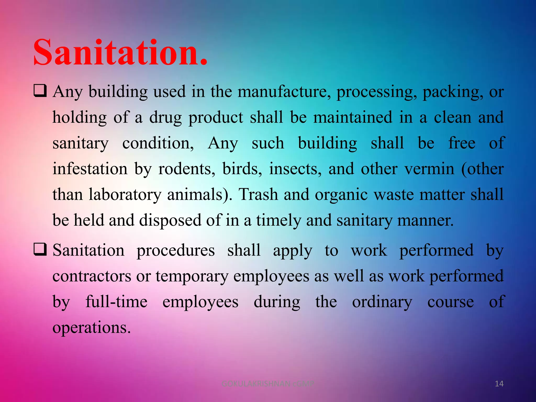 CURRENT GOOD MANUFACTURING PRACTICE CGMP visual data 7