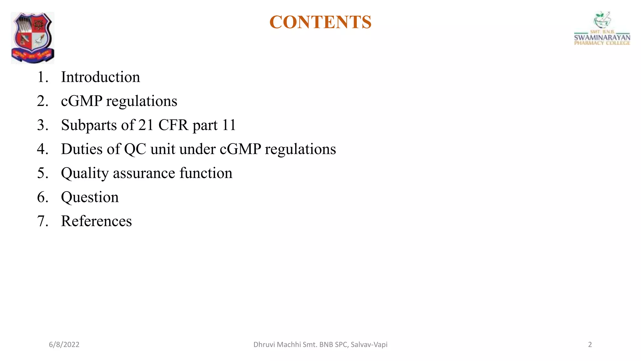 cGMP regulations & QA function.pptx