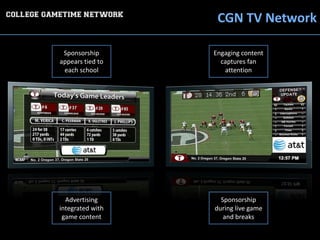 College Gametime Network-Sponsor
