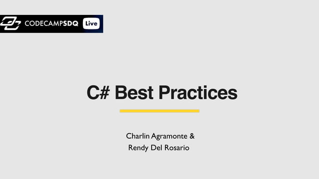 C# Best Practices | PDF | Programming Languages | Computing image.