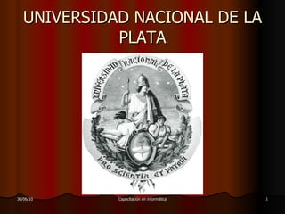 UNIVERSIDAD NACIONAL DE LA PLATA 