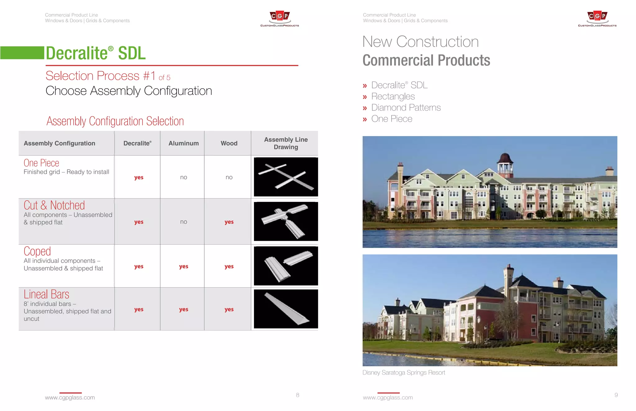 CGP commercial catalog for window and SDL grids PDF