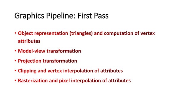 Graphics Pipeline | PPT