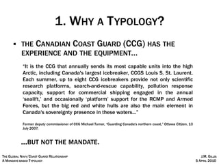The Global Navy/Coast Guard Relationship: a Mandate-Based Typology | PDF