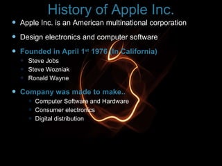 Apple presntation by MUHAMMAD ALI NAQVI