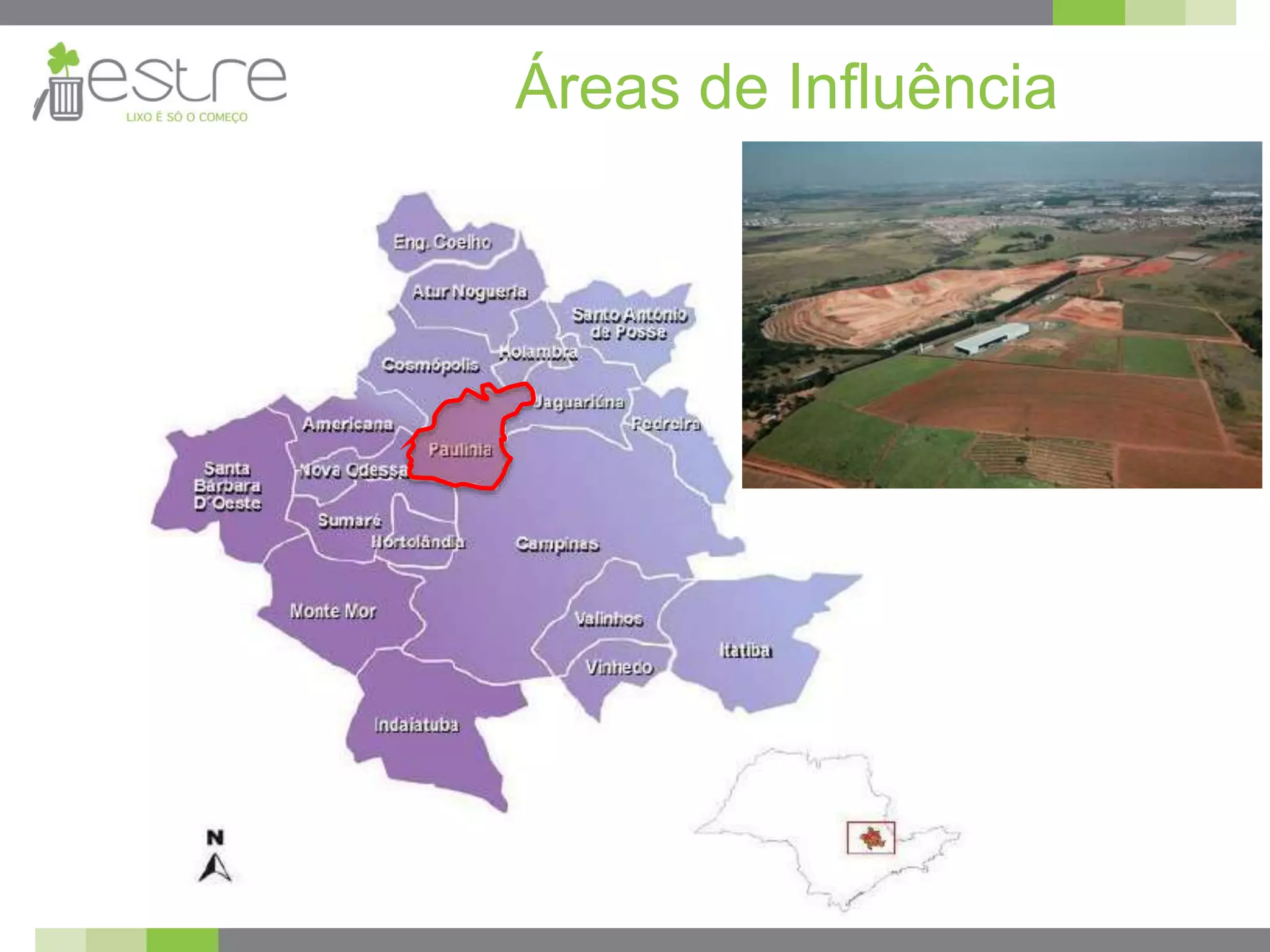 Áreas de Influência
 